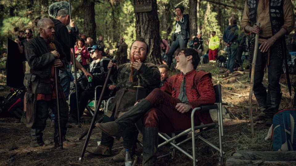 Кадр со съемок сериала «Ведьмак»