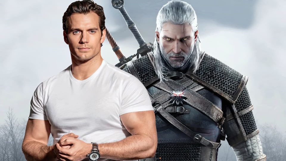 Генри Кавилл и главный персонаж игры «Ведьмак»