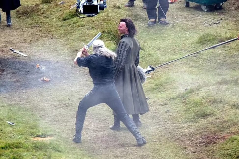 Кадр со съемок "Ведьмака"